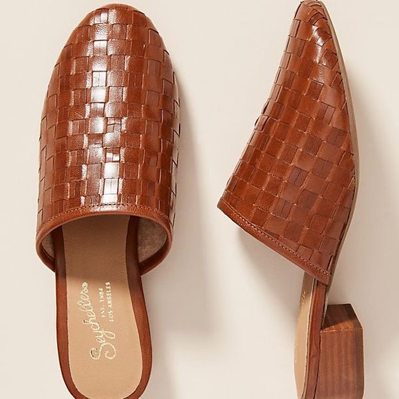 seychelles woven mules